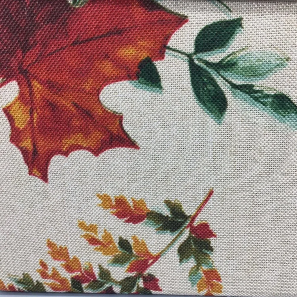 Nicole Miller Vibrant Fall Leaf 60x84 Tablecloth Watercolor Thanksgiving Decor